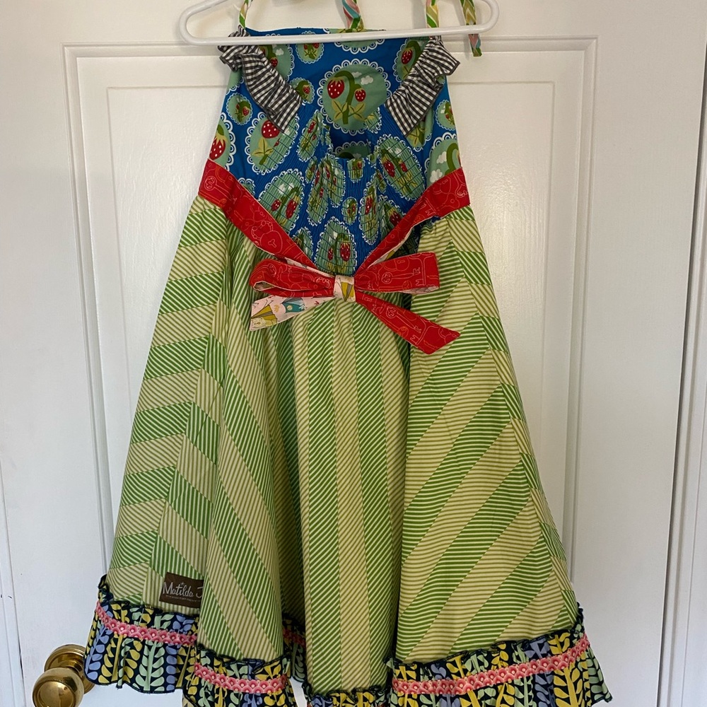 Matilda Jane Limeade Ellie Roundabout Strawberry Twirl Dress - Picture 5 of 6